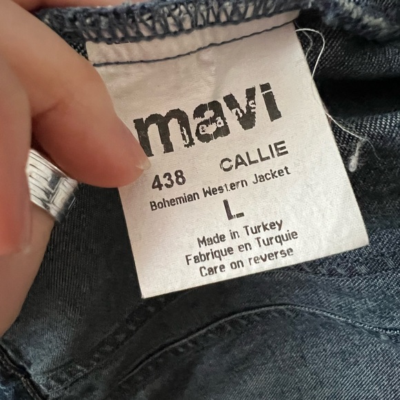 Mavi denim jacket - 100% cotton and cropped fit size L - Picture 4 of 7